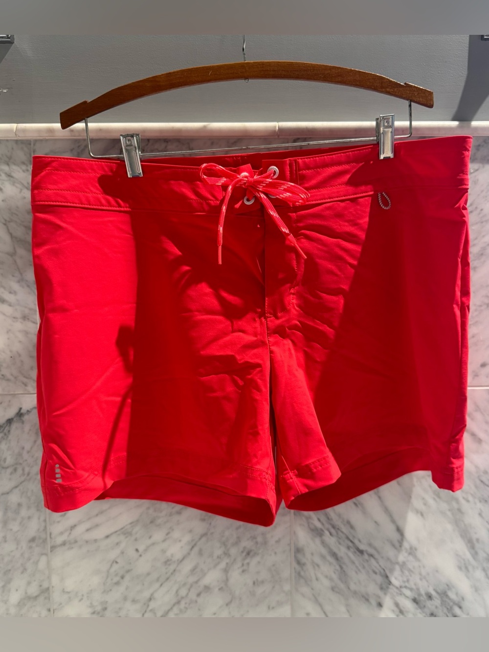 Lands' End Red Swim Shorts